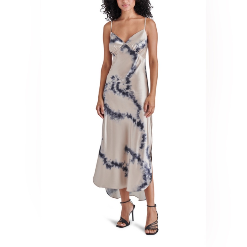 Elegant Tie-Dye Spaghetti Strap Dress